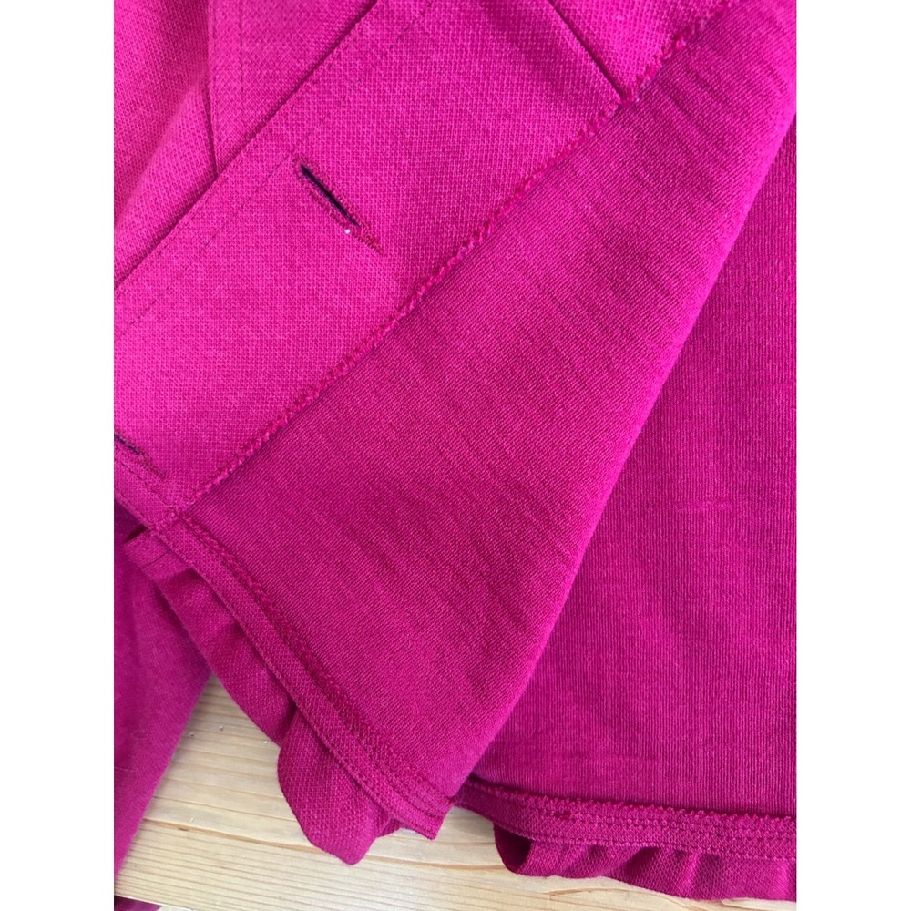 Sonia Rykiel Vintage Wool Pink Cropped High End Designer Avant Garde Knit Jacket - Picture 6 of 15